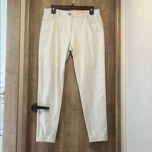 Women’s Cream Slim Trousers